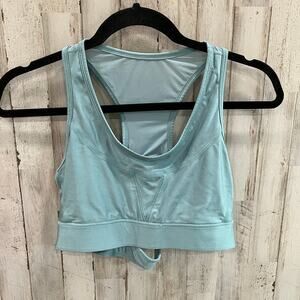 Alala Surf Sports Bra  New Strappy Medium $85 Mesh Aqua Unpadded Rent The Runway